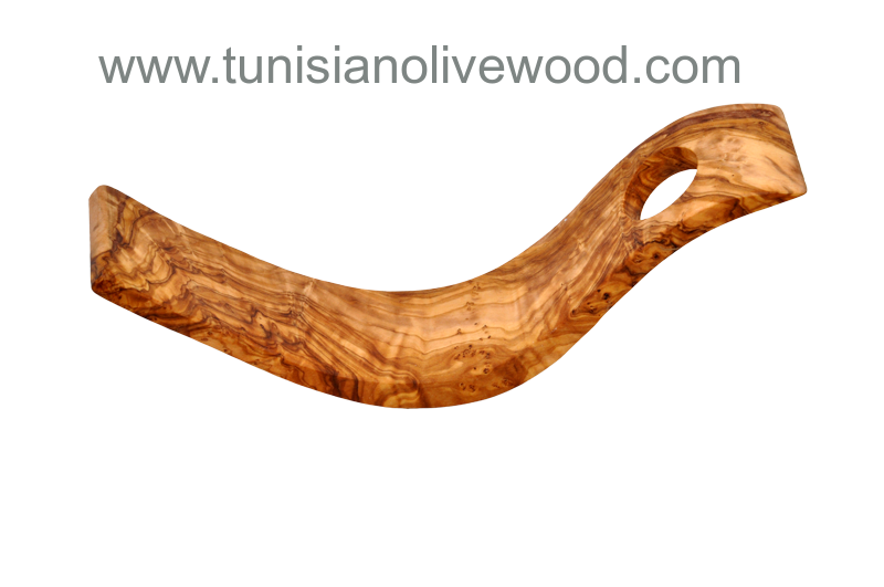 Olive Wood Bottle Holder Hand-carved in Tunisia