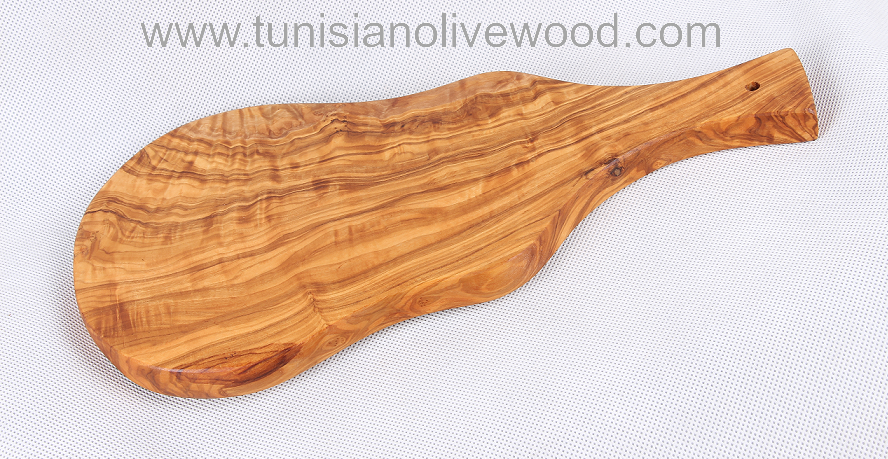 Tunisian olive wood chopping boards with handle