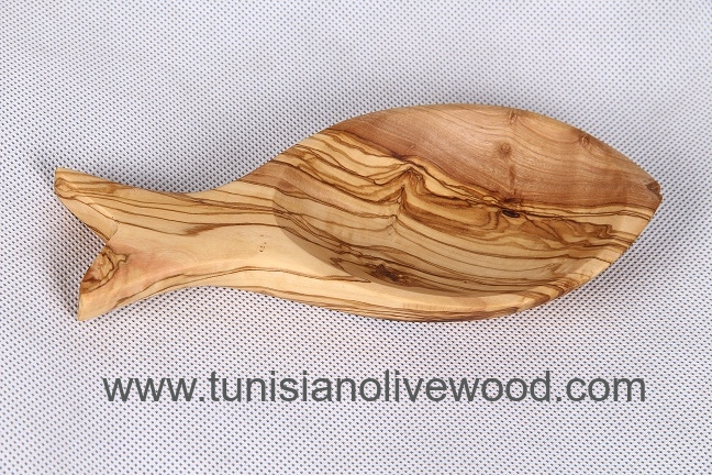 Tunisian Olive wood kitchen  fish dish