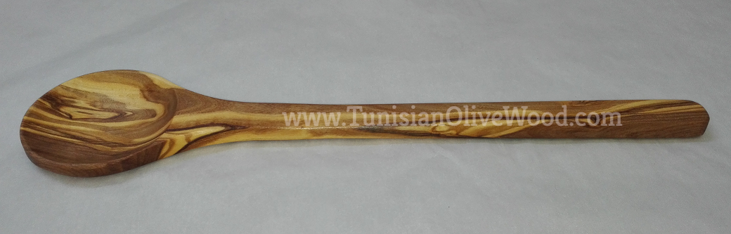 Olivewood Soup & Cooking Spoon with Round Head 
